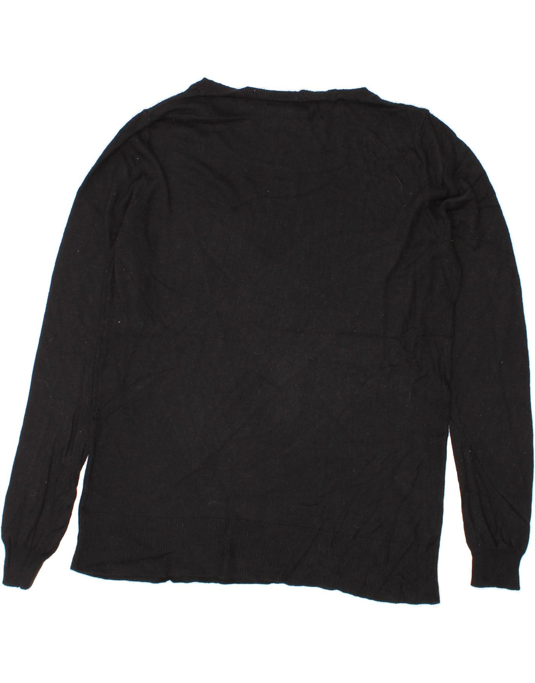MOSSIMO Womens Boat Neck Jumper Sweater UK 16 Large Black Nylon Vintage Mossimo and Second-Hand Mossimo from Messina Hembry 