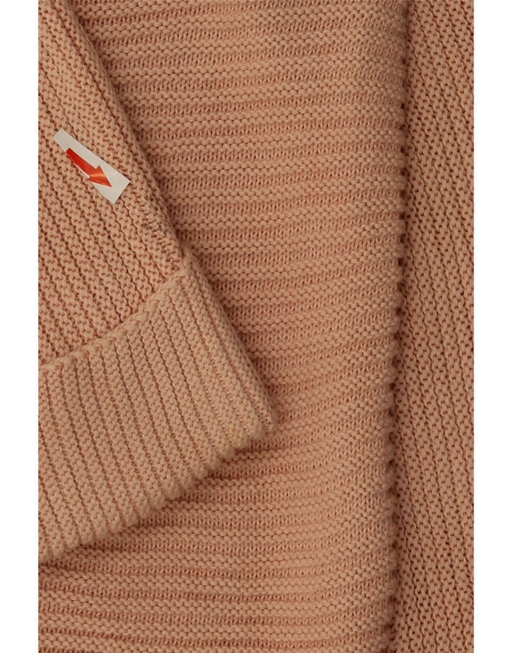 Massimo Dutti Γυναικείο πουλόβερ με λαιμόκοψη με V λαιμόκοψη UK 16 μεγάλο ροζ