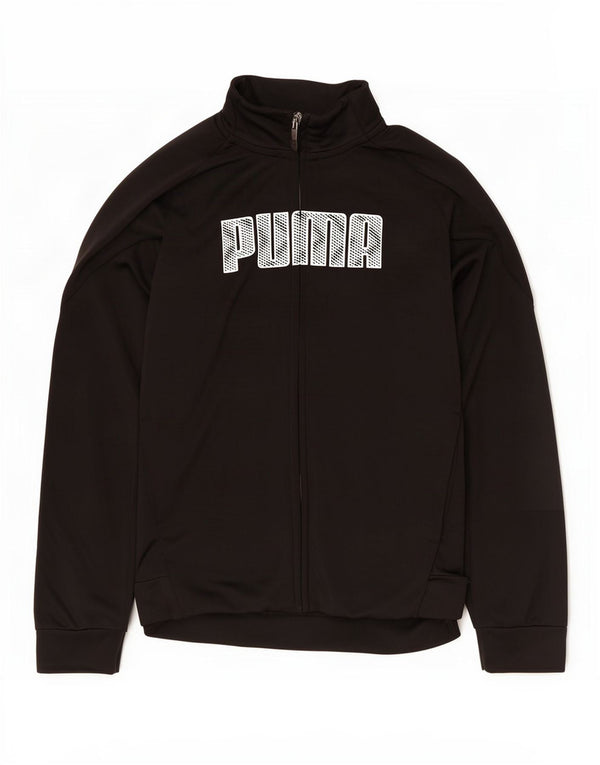 Μπουφάν Puma Boys Graphic αθλητική φόρμα 11-12 ετών Μαύρο