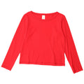 ADIDAS Womens Top Long Sleeve UK 16 Large  Red Cotton
