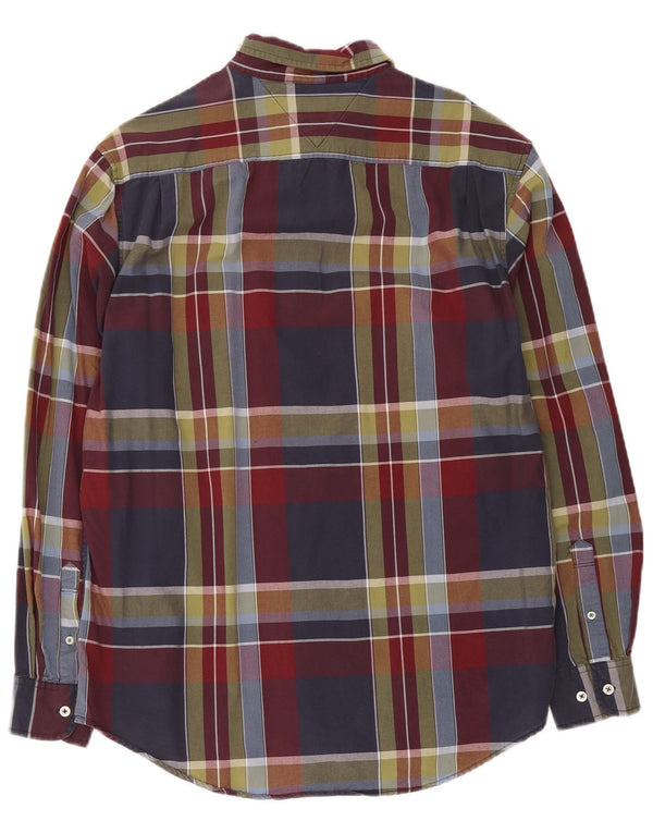 Tommy Hilfiger Ανδρικό πουκάμισο Classic Fit Large Navy Blue καρό βαμβακερό