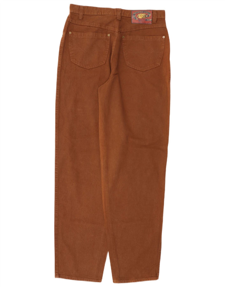 Ανδρικό ψηλόμεσο τζιν BERRI W34 L34 Καφέ βαμβακερό