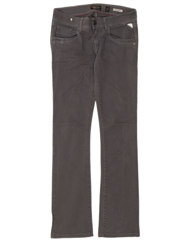 REPLAY Γυναικείο τζιν μποτάκι με μπότα W28 L32 Γκρι βαμβακερό