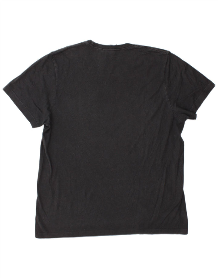 Ανδρικό γραφικό T-Shirt Adidas Top μεγάλο γκρι βαμβακερό