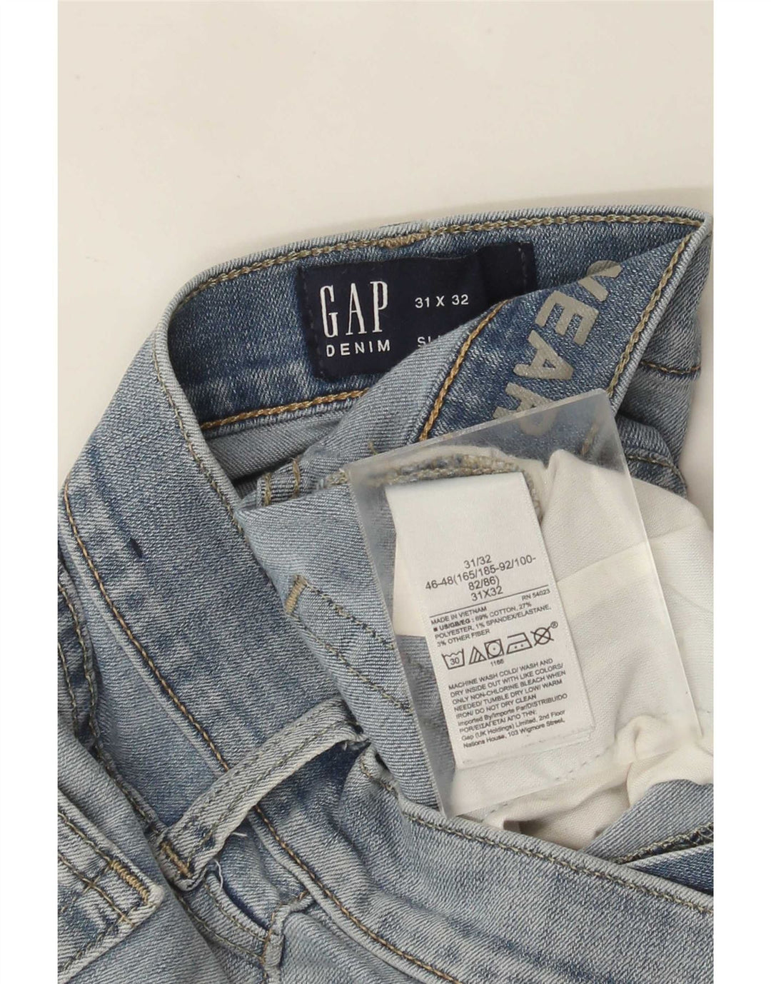 Ανδρικό τζιν Gap Slim W31 L32 Μπλε βαμβακερό