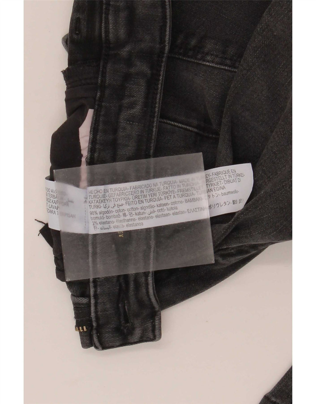 Massimo Dutti Γυναικείο τζιν EU 34 2XS W24 L24 Γκρι βαμβακερό