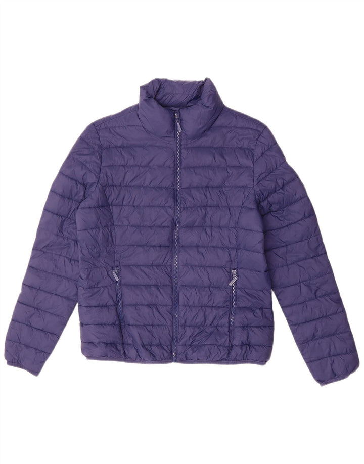 CARRERA Womens Padded Jacket UK 16 Large Navy Blue