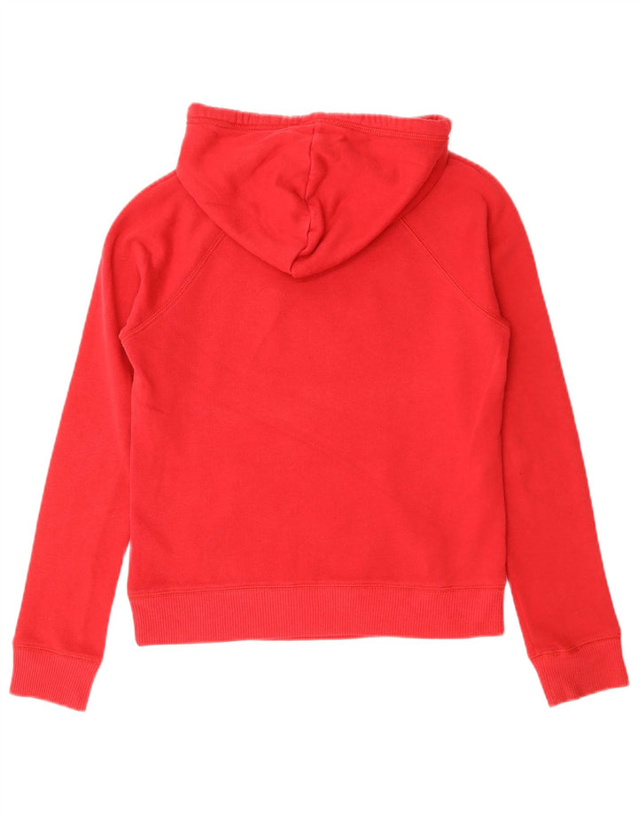 HOLLISTER Γυναικείο Γραφικό Hoodie Jumper UK 6 XS Red Cotton