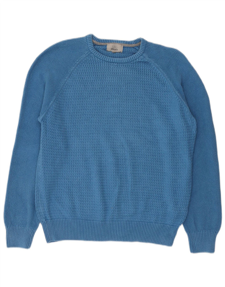 Ανδρικό πουλόβερ Marks & Spencer Regular Fit Crew Neck Jumper Medium Blue