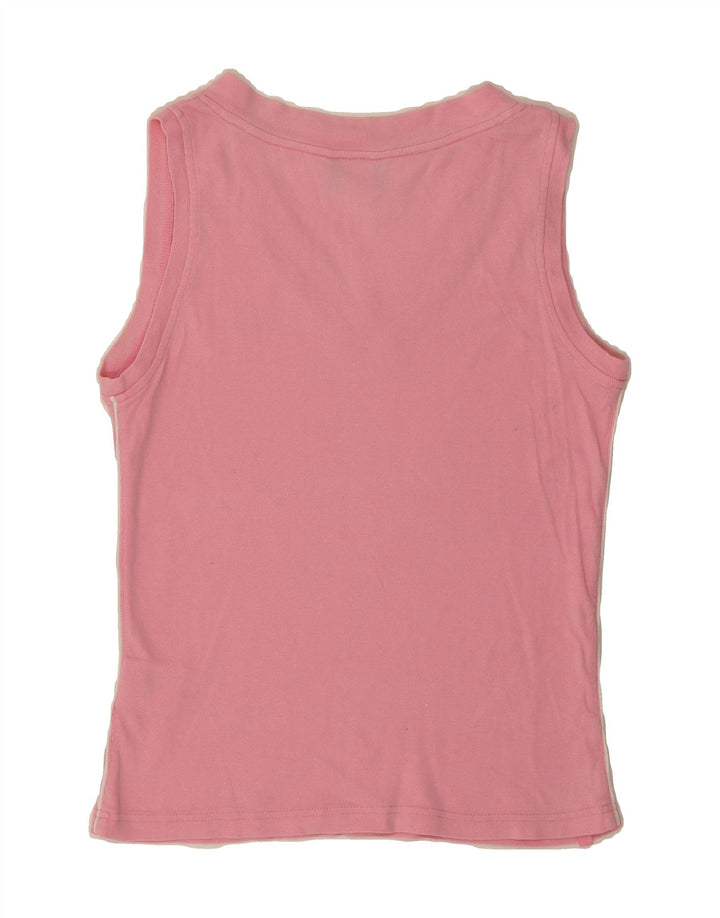 REEBOK Womens Vest Top UK 14  Medium Pink Cotton Vintage Reebok and Second-Hand Reebok from Messina Hembry 