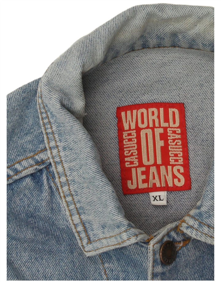 CASSUCI Ανδρικό Τζιν Μπουφάν UK 42 XL Μπλε Βαμβακερό