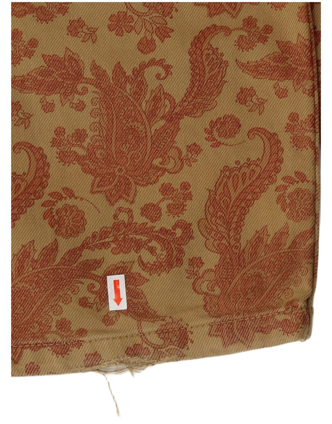 Zara Γυναικείο Loose Fit Casual Παντελόνι Μεσαίο W28 L30 Καφέ Paisley