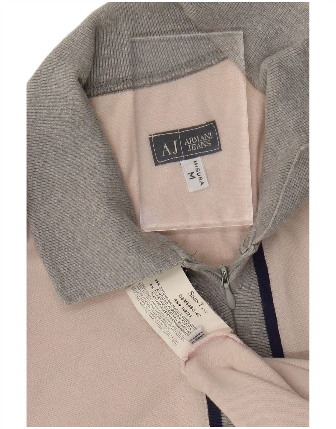 Ανδρικό πουκάμισο πόλο ARMANI JEANS Μεσαίο ροζ βαμβακερό