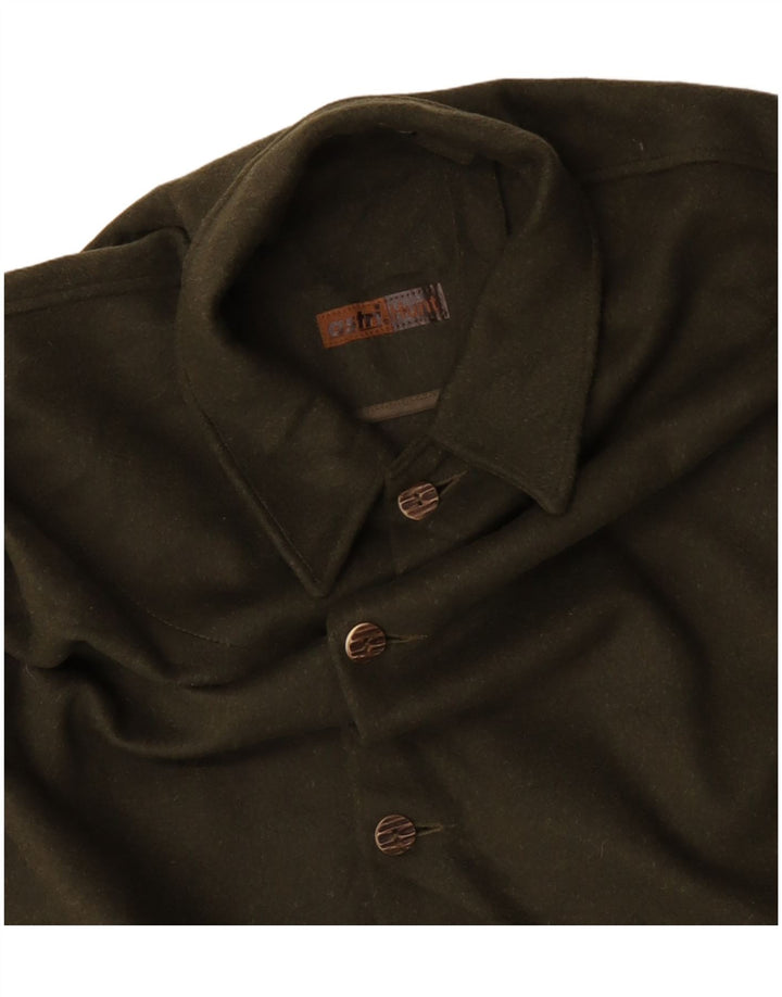 Vintage Ανδρικό Παλτό Poncho One Size Πράσινο