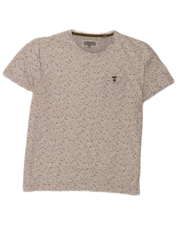 Ανδρικό T-Shirt Ted Baker Top Size 5 XL, Λευκό βαμβακερό