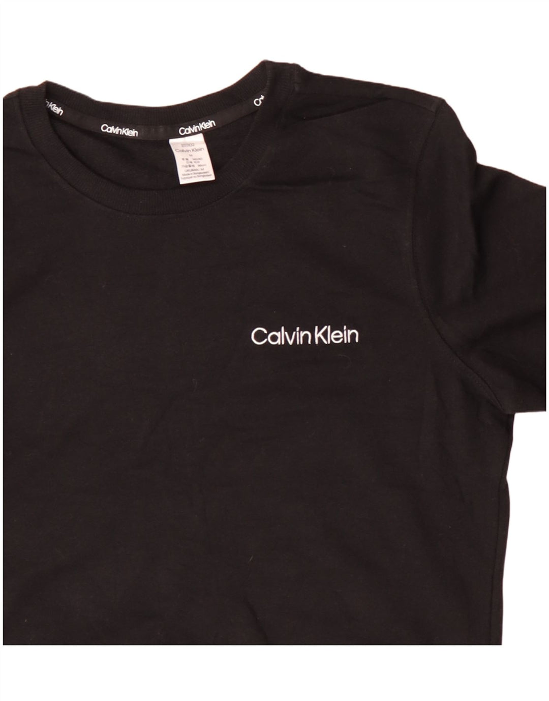 Γυναικείο φούτερ CALVIN KLEIN Jumper UK 14 Μεσαίο μαύρο βαμβακερό