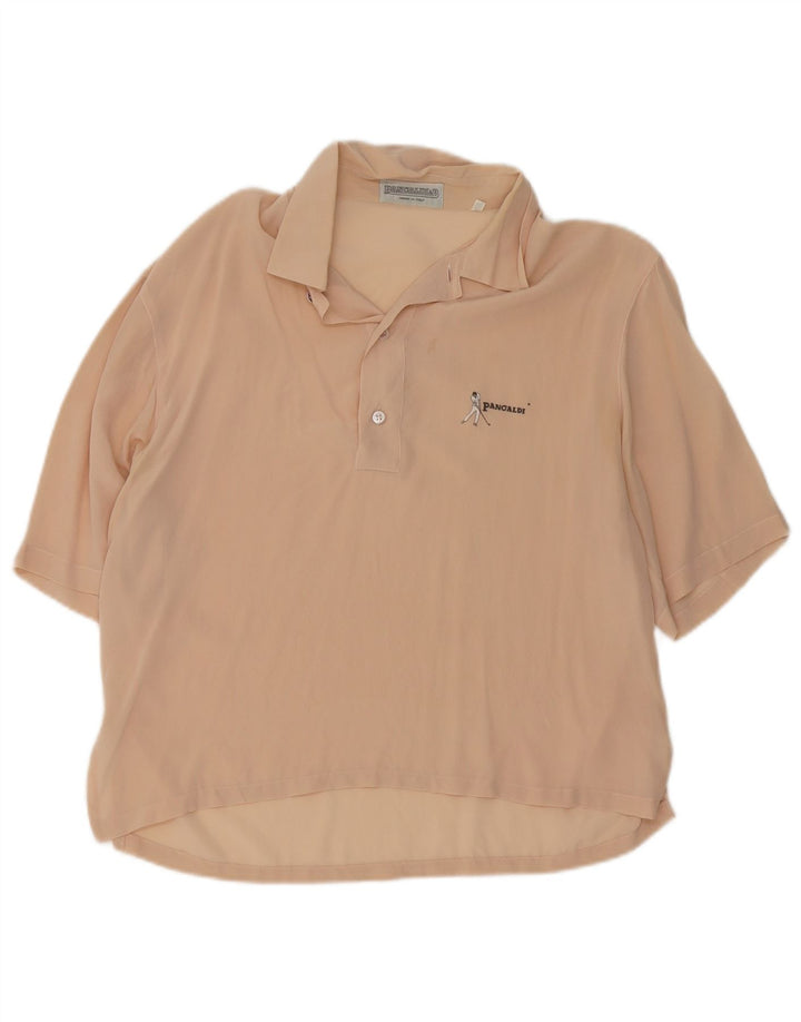 Pancaldi & B Ανδρικό κοντομάνικο πουκάμισο 15 1/2 39 Medium Beige