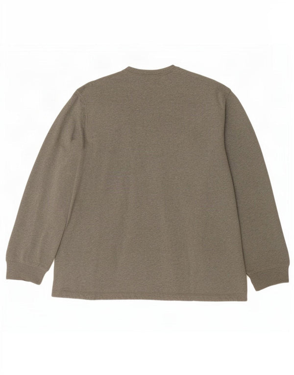 Dkny Mens Graphic Sweatshirt Jumper Large Grey Cotton