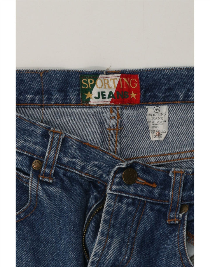 Αθλητικά γυναικεία κωνικό τζιν IT 44 Medium W30 L27 Μπλε βαμβακερό