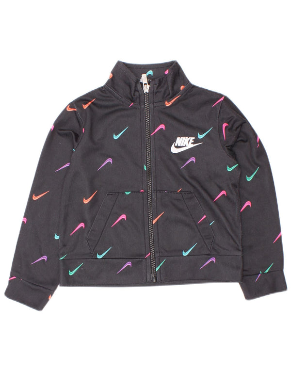 Μπουφάν Nike Baby Girls Graphic αθλητική φόρμα 12-18 μηνών μαύρο