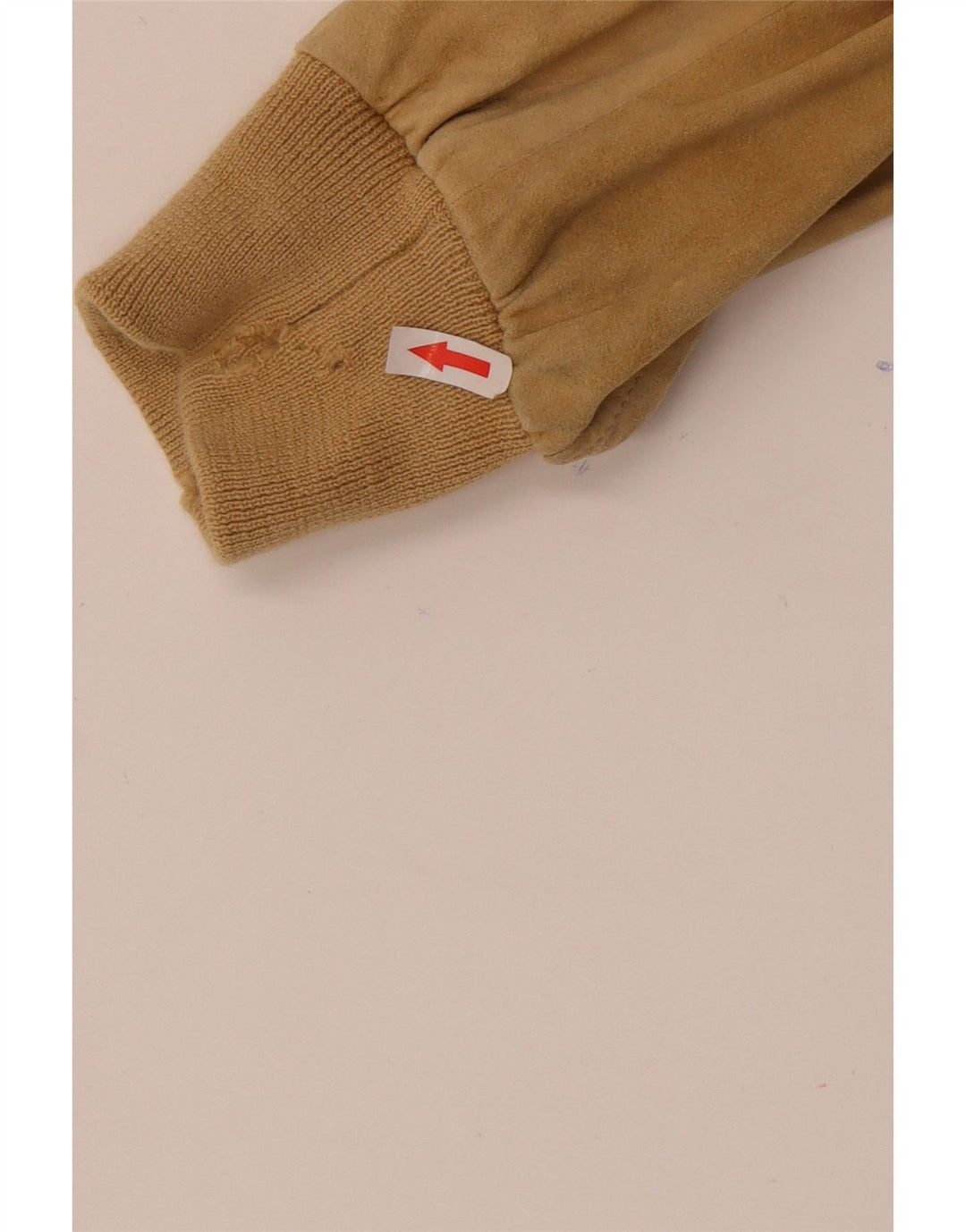 Vintage Ανδρικό Suede Bomber Jacket UK 38 Medium Beige