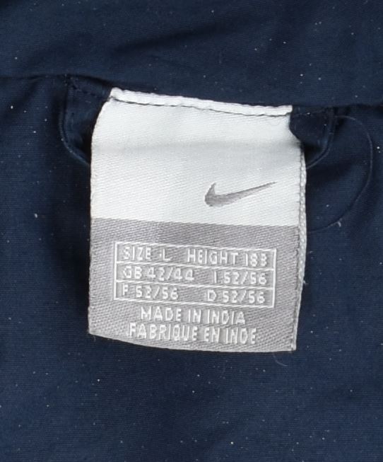 Ανδρικό μπουφάν NIKE Windbreaker UK 42/44 Large Navy Blue Polyester