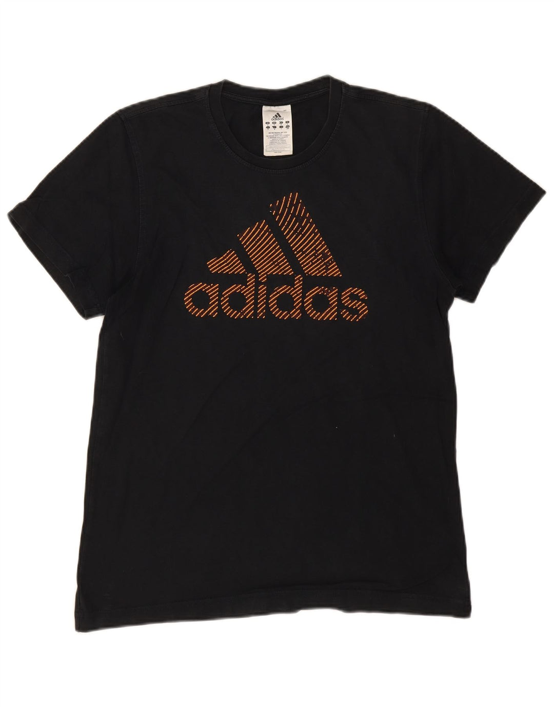 Ανδρικό γραφικό T-Shirt Adidas Top Μεσαίο μαύρο βαμβακερό
