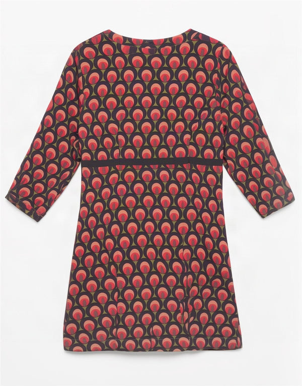 Boden Γυναικείο Abstract Pattern Basic φόρεμα UK 14 Large πολύχρωμο