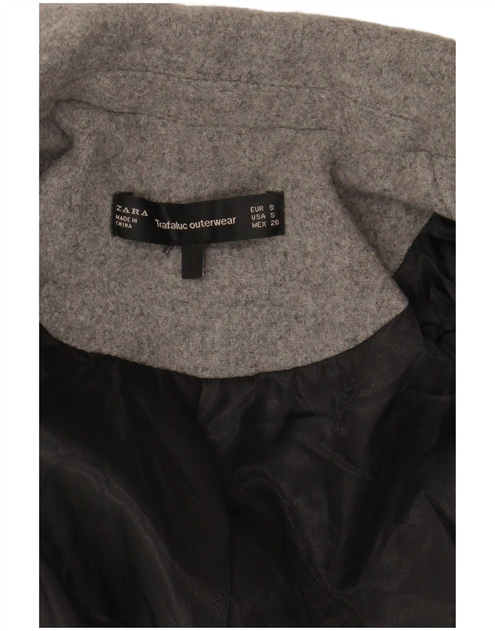 ZARA Γυναικείο Παλτό UK 10 Small Grey