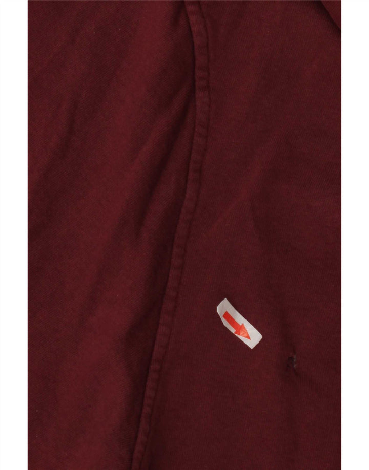 Pull & Bear Γυναικεία γραφικά υπερμεγέθη κουκούλα UK 14 Medium Burgundy