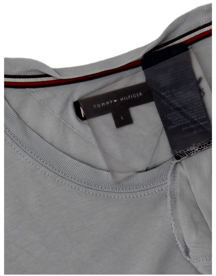 Ανδρικό T-Shirt Tommy Hilfiger Top μεγάλο μπλε βαμβακερό