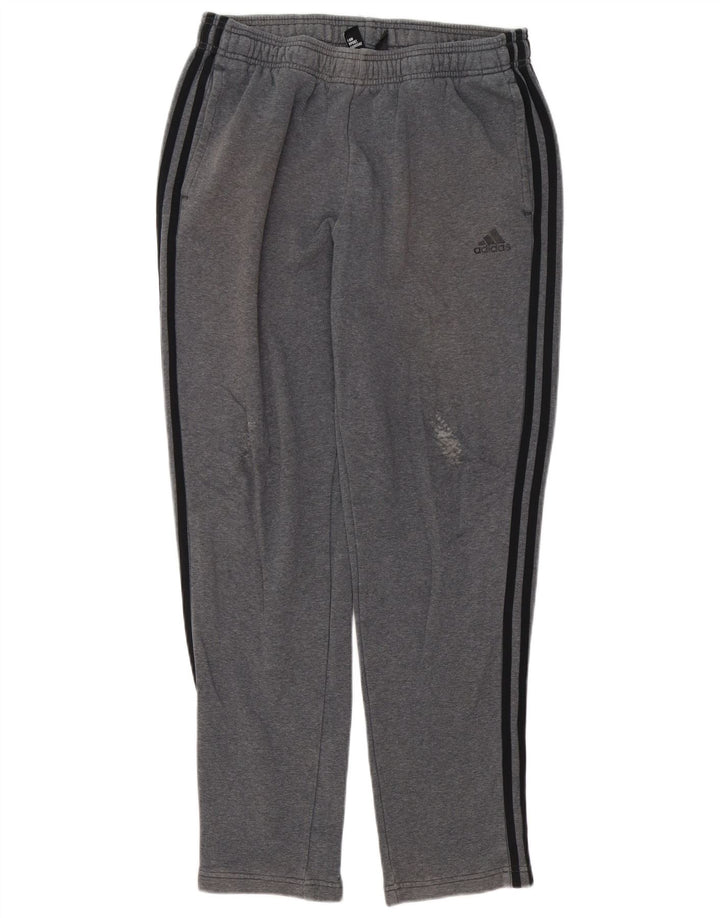 Ανδρική αθλητική φόρμα Adidas Παντελόνι μεγάλο γκρι βαμβακερό