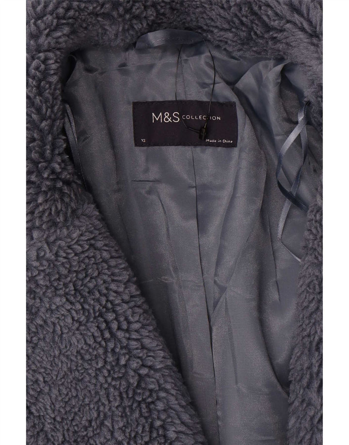 Γυναικείο πανωφόρι από συνθετική γούνα Marks & Spencer Oversized UK 12 Medium Grey