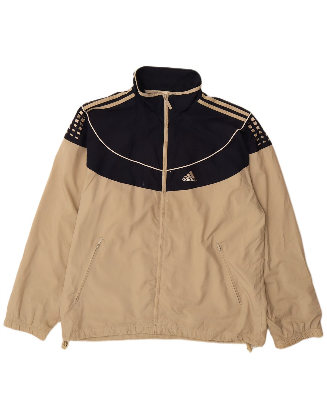 Ανδρική αθλητική φόρμα Adidas Top Jacket Large Beige Colourblock Polyester