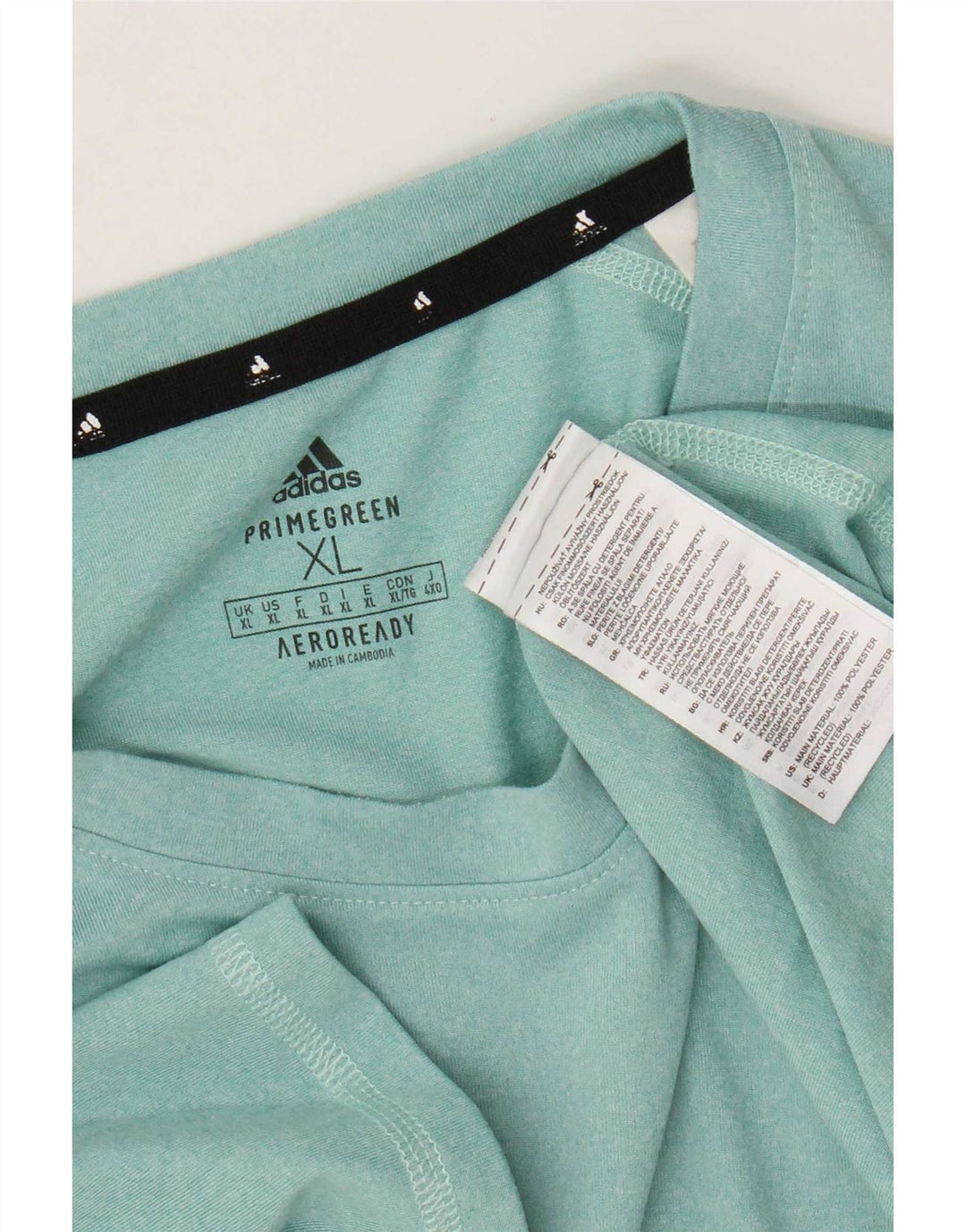 Adidas Ανδρικό T-Shirt Aeroready Top XL Turquoise Polyester