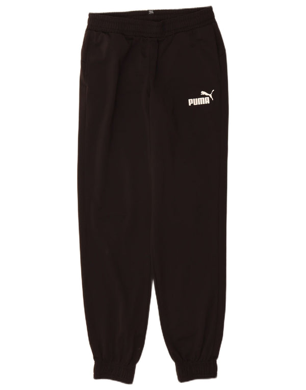 Puma Boys Tracksuit Trousers Joggers 13-14 Years Μαύρο