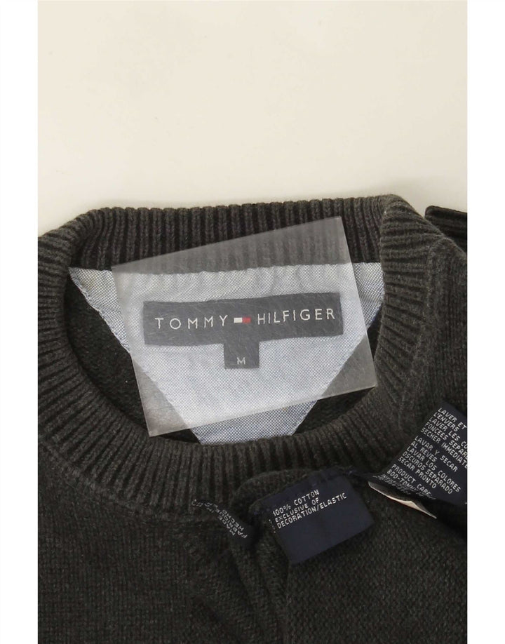 Ανδρικό πουλόβερ με λαιμόκοψη Tommy Hilfiger, μεσαίο βαμβακερό