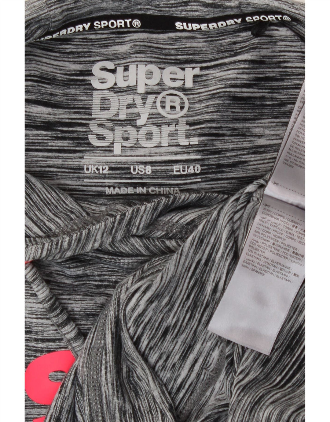 Γυναικείο γυναικείο κουκούλα με κουκούλα Superdry 12 Πολυεστέρας μεσαίου γκρι