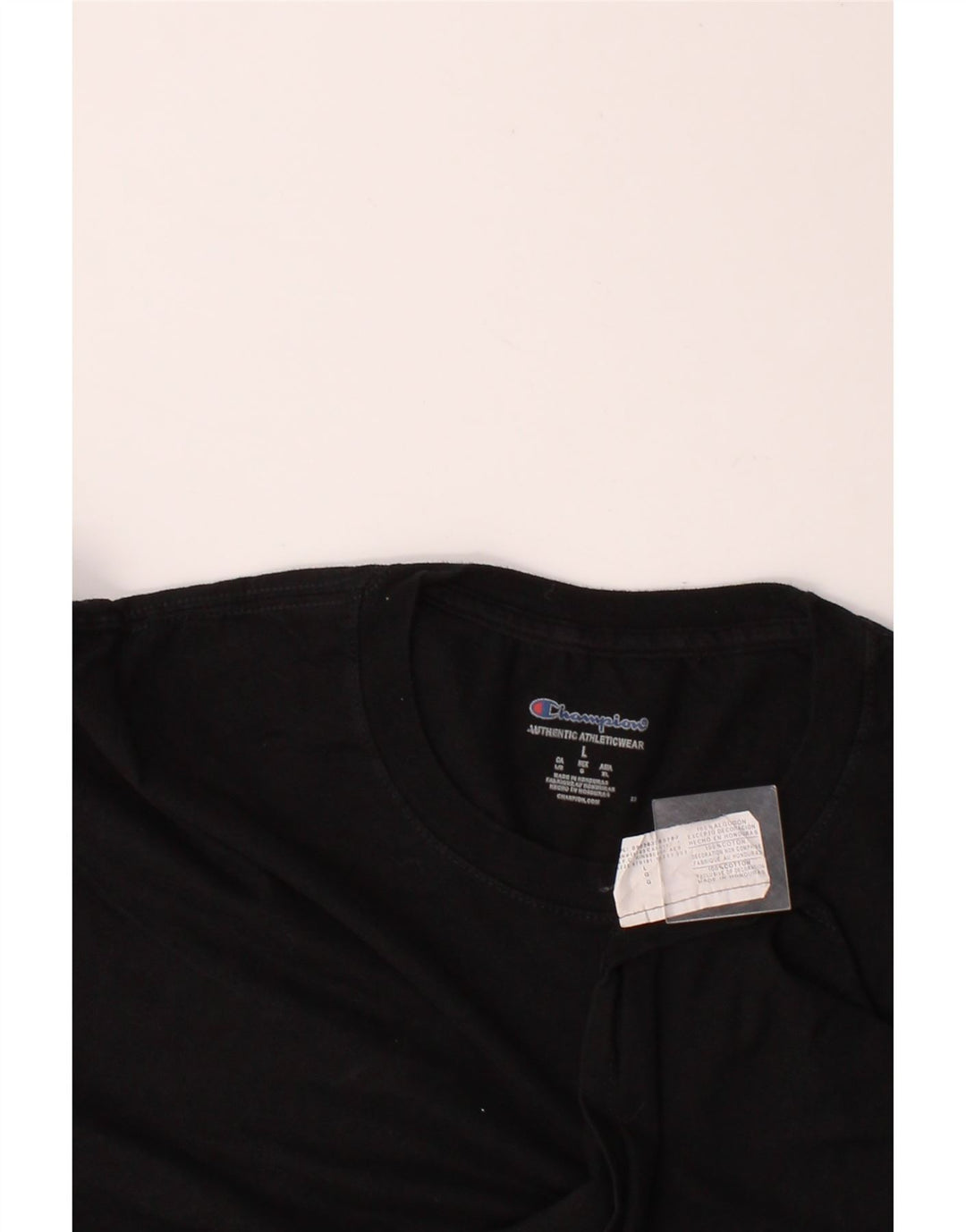 CHAMPION Mens T-Shirt Top Large Black Cotton Vintage Champion and Second-Hand Champion from Messina Hembry 
