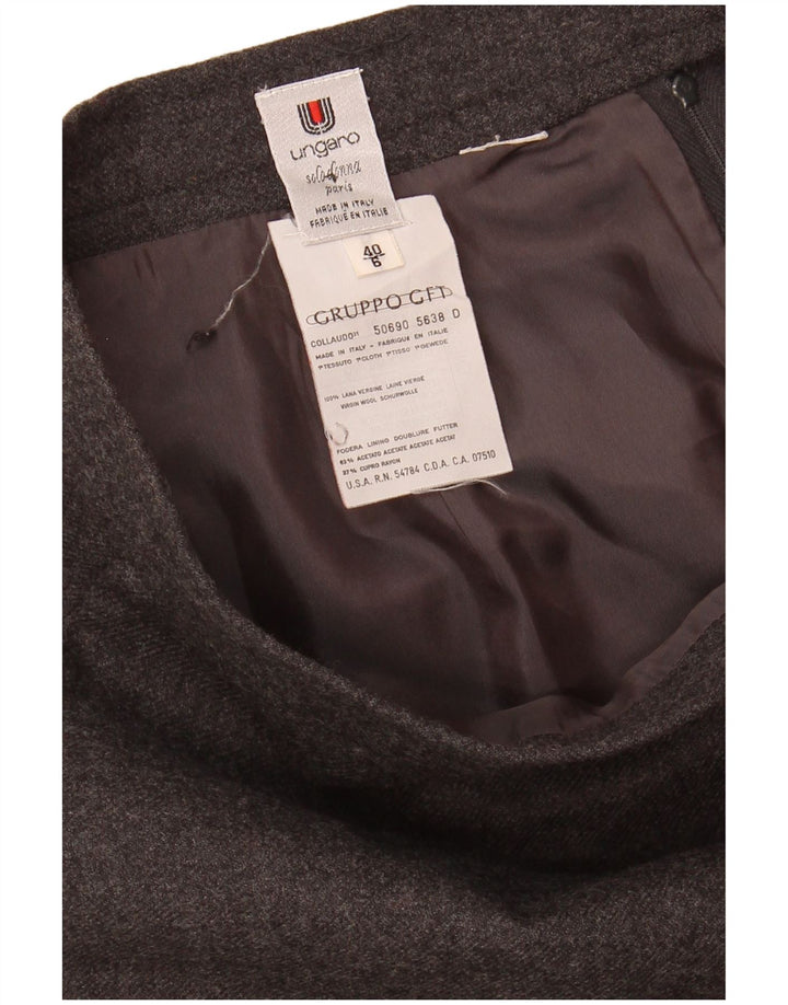 UNGARO Γυναικεία ίσια φούστα IT 40 Small W26 Grey Cupro