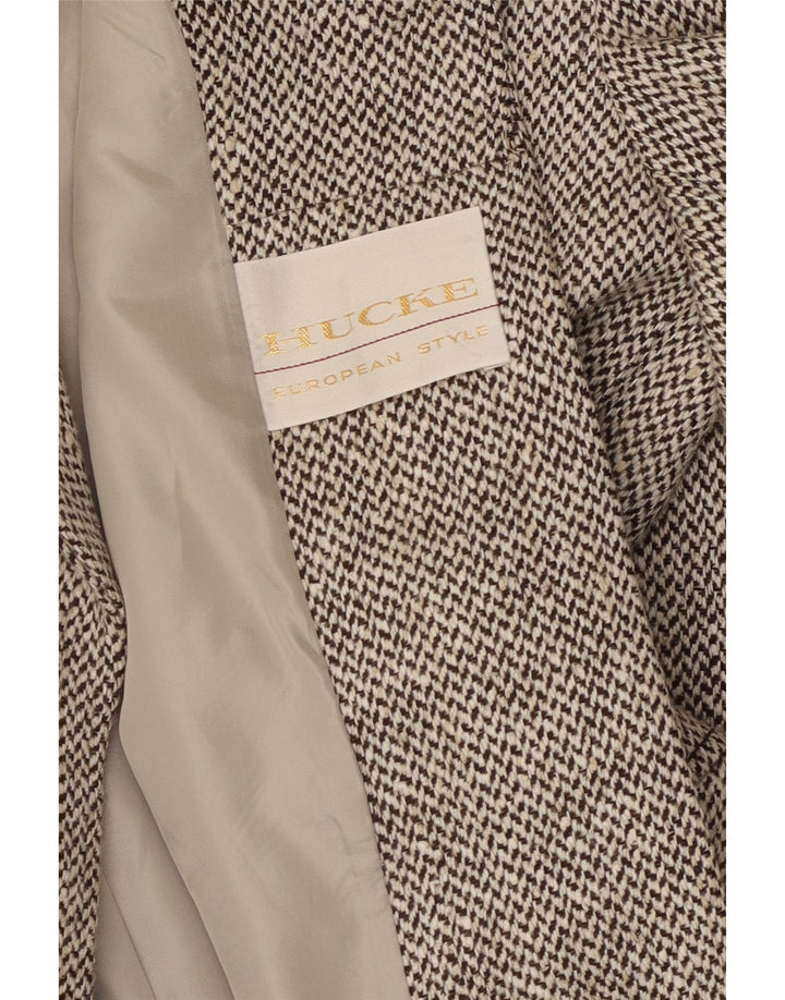 Hucke Γυναικείο σακάκι με 4 κουμπιά σακάκι UK 14 Medium Grey Ψαροκόκκαλο