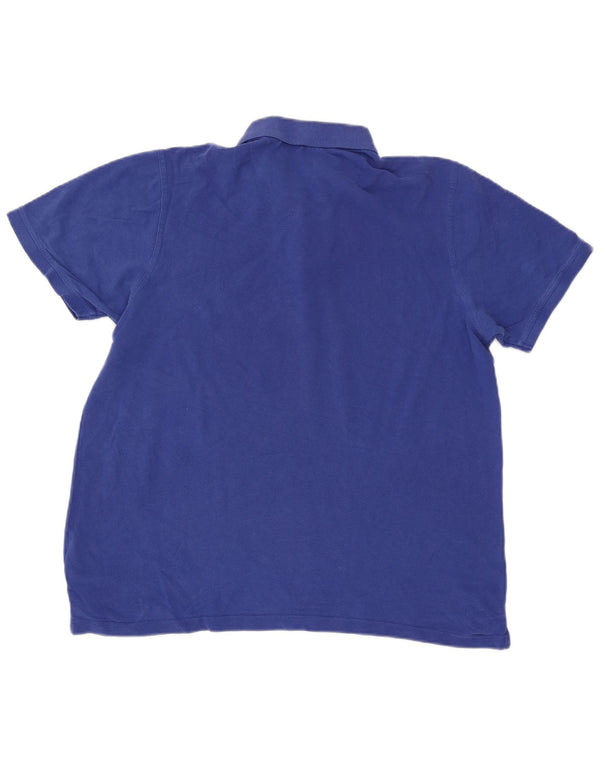 Pierre Cardin Ανδρικό πουκάμισο Polo με κανονική εφαρμογή XL Μπλε βαμβακερό