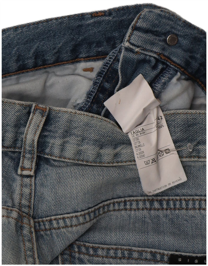 Sisley Γυναικείο Bootcut Jeans IT 42 Medium W30 L30 Blue Cotton