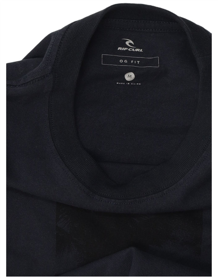 RIP CURL Ανδρικό γραφικό T-Shirt Top Μεσαίο Navy Μπλε Βαμβακερό