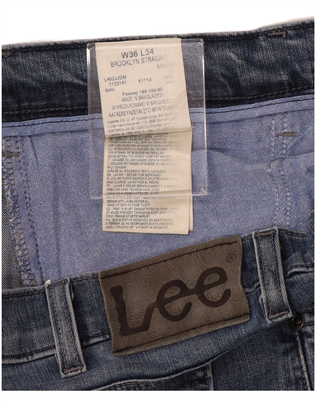 LEE Ανδρικό τζιν Brooklyn Straight W36 L29 Μπλε βαμβακερό