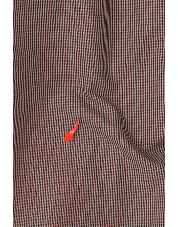 Ανδρικό μπουφάν Quiksilver Bomber UK 42 XL Red Gingham Cotton