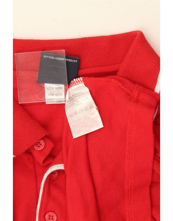 Ανδρικό πουκάμισο πόλο UMBRO XL Κόκκινο βαμβακερό