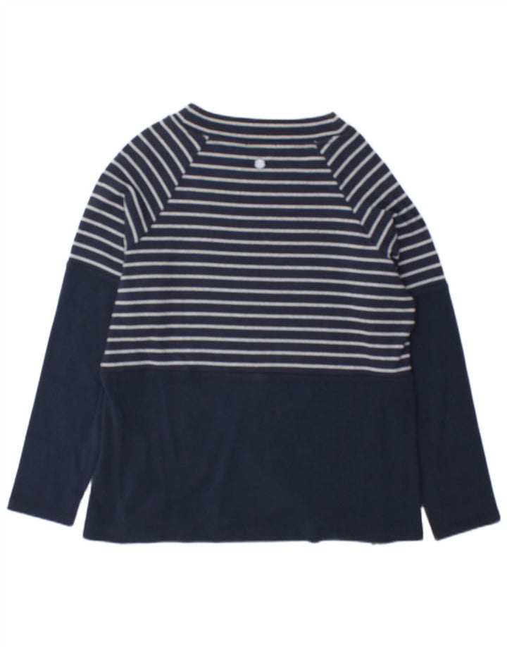 Barbour γυναικείο τοπ μακρυμάνικο UK 12 μεσαίο μπλε ριγέ βαμβακερό