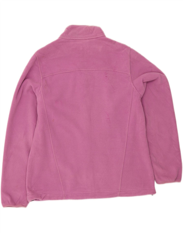 L.L.BEAN Womens Fleece Jacket UK 14 Medium Pink Polyester Vintage L.L.Bean and Second-Hand L.L.Bean from Messina Hembry 