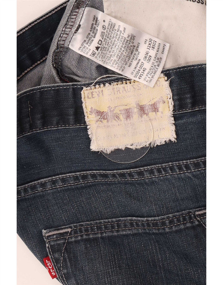 Levi's Mens 504 Straight Jeans W32 L27 Μπλε Βαμβακερό